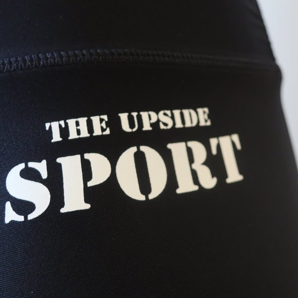 THE UPSIDE SPORT BLACK WHITE RED LEGGINGS 4 * - Picture 12 of 14